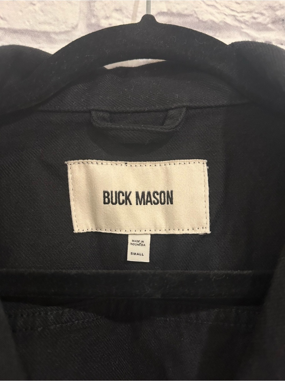 NWT Buck Mason the ridge twill black denim mechanics jacket size small - Picture 5 of 6